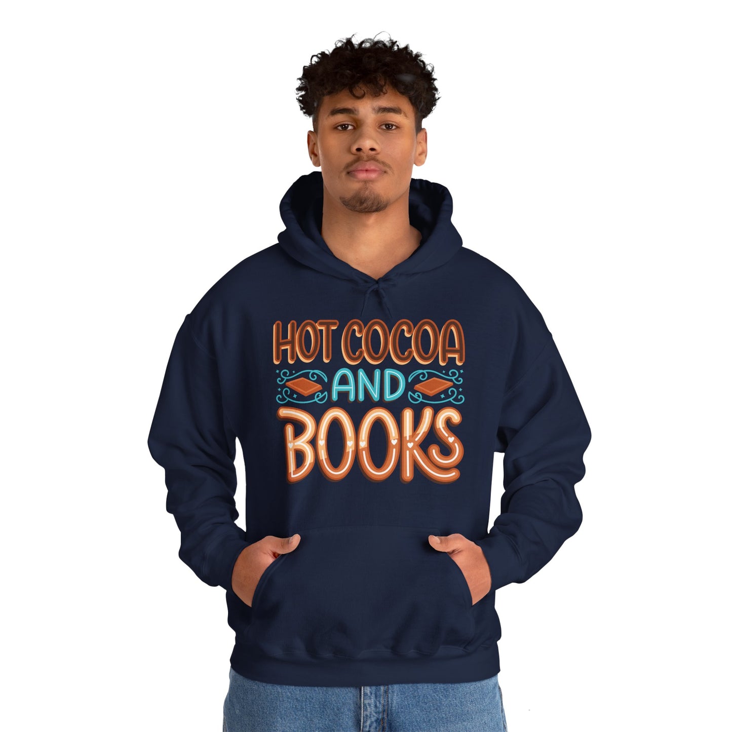 Hot Cocoa and Books Unisex Hoodie - Cozy Sweater for Book Lovers