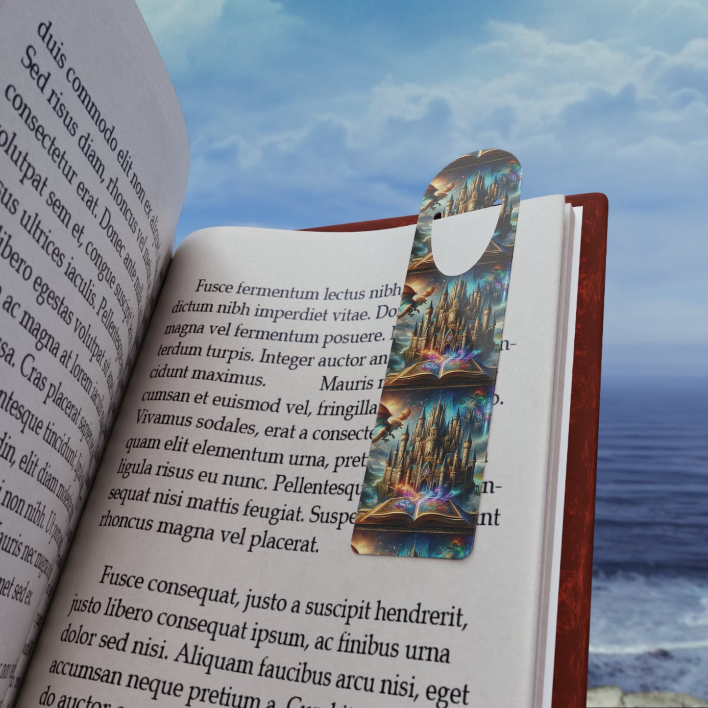 Fantasy Castle Bookmark - Magical Metal Page Marker for Book Lovers