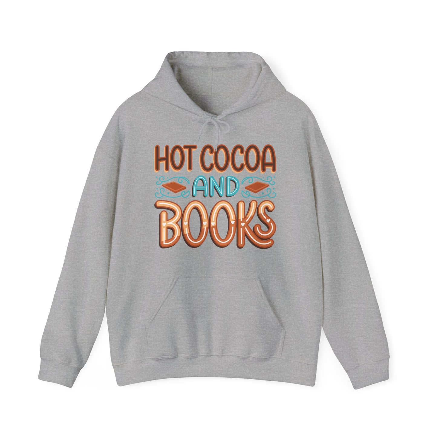 Hot Cocoa and Books Unisex Hoodie - Cozy Sweater for Book Lovers