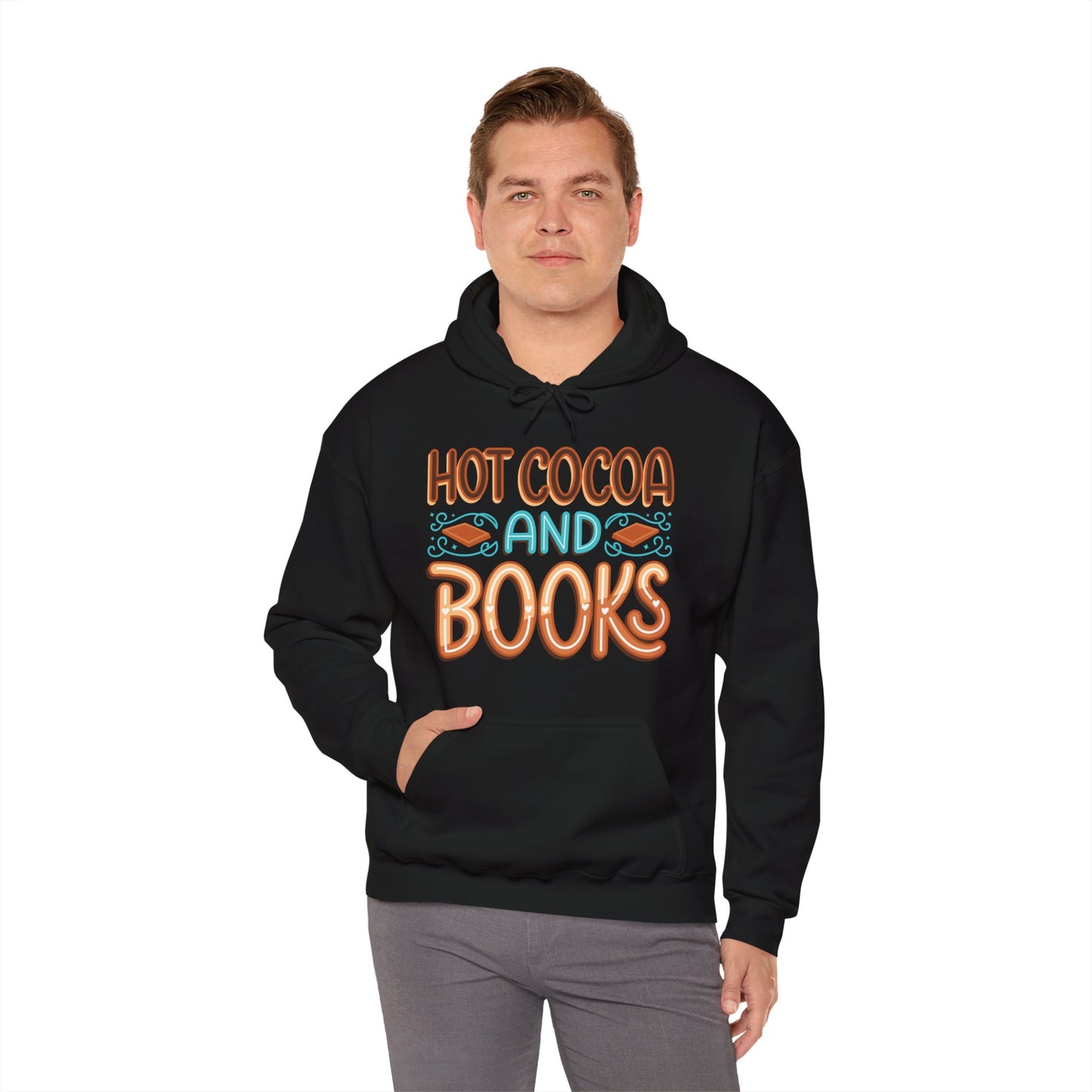 Hot Cocoa and Books Unisex Hoodie - Cozy Sweater for Book Lovers