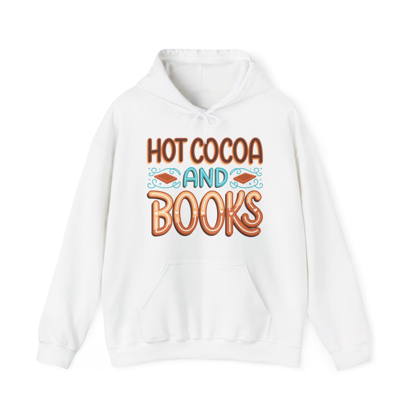 Hot Cocoa and Books Unisex Hoodie - Cozy Sweater for Book Lovers