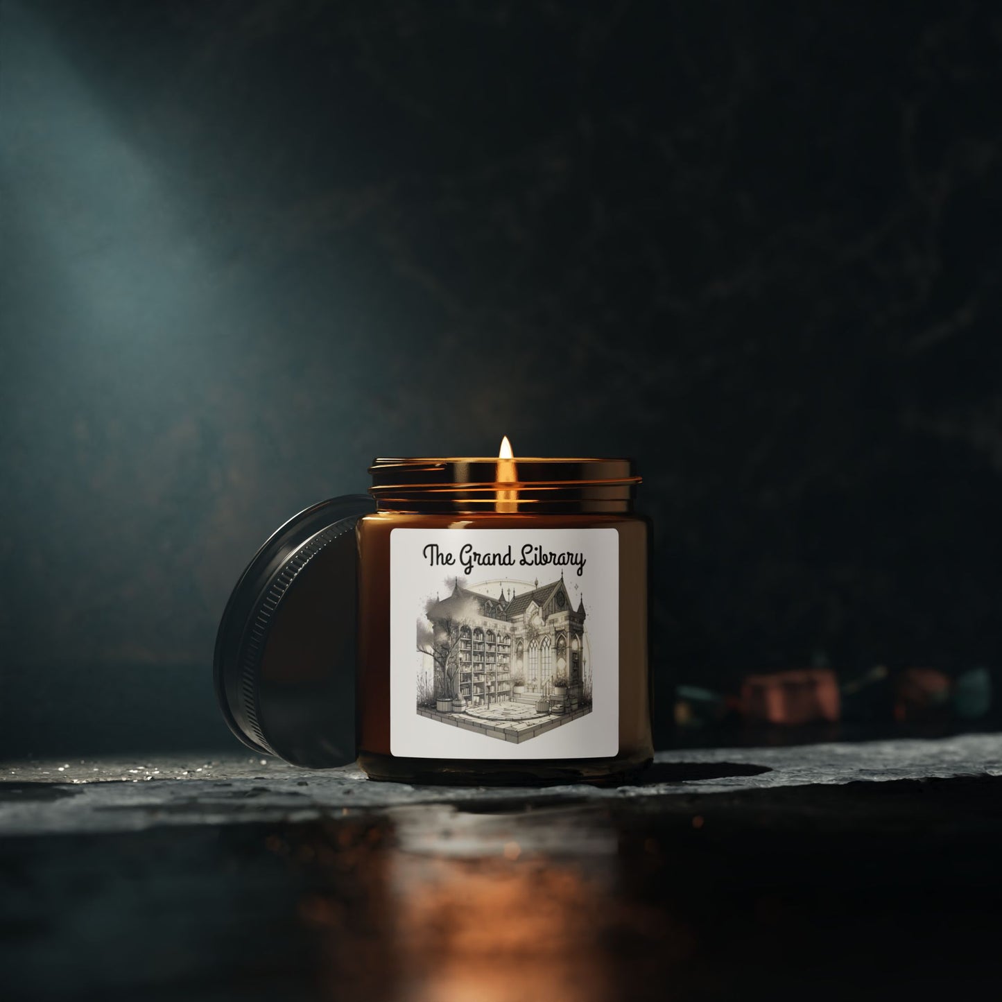 The Grand Library Soy Candle - Cozy Library Decor