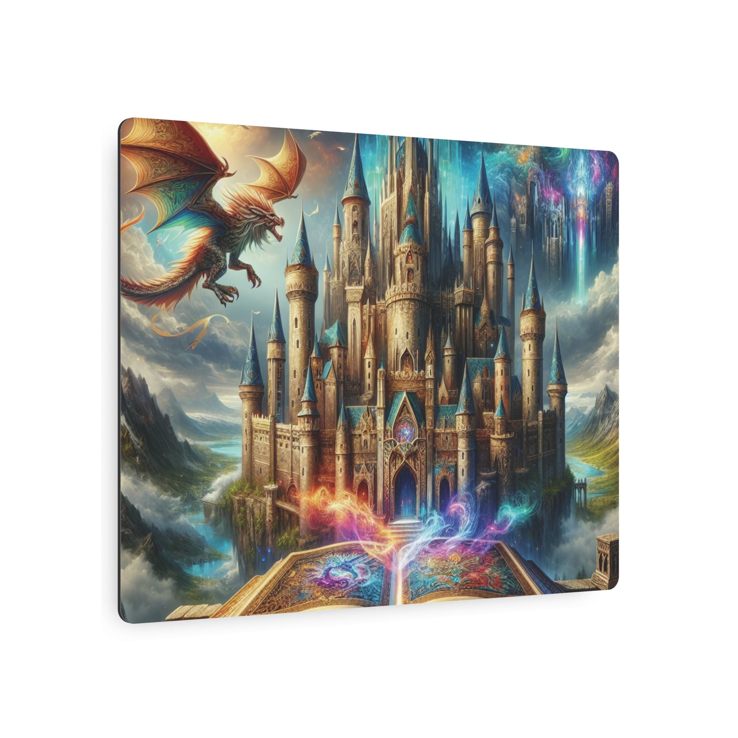 Fantasy Castle Metal Art Sign - Enchanting Home Decor for Dreamers