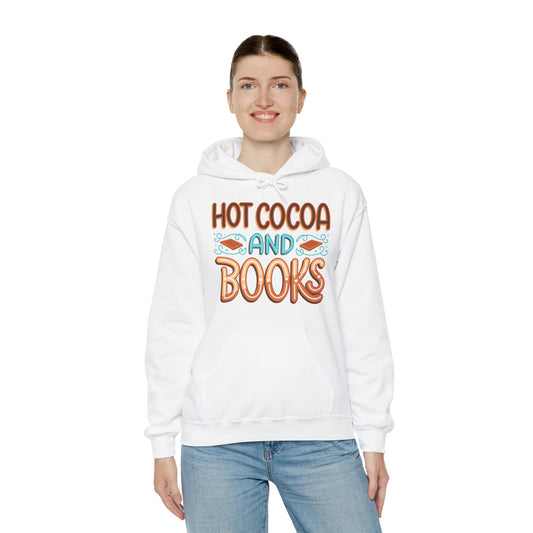 Hot Cocoa and Books Unisex Hoodie - Cozy Sweater for Book Lovers