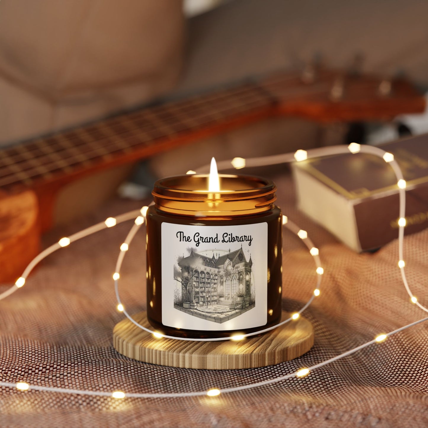 The Grand Library Soy Candle - Cozy Library Decor