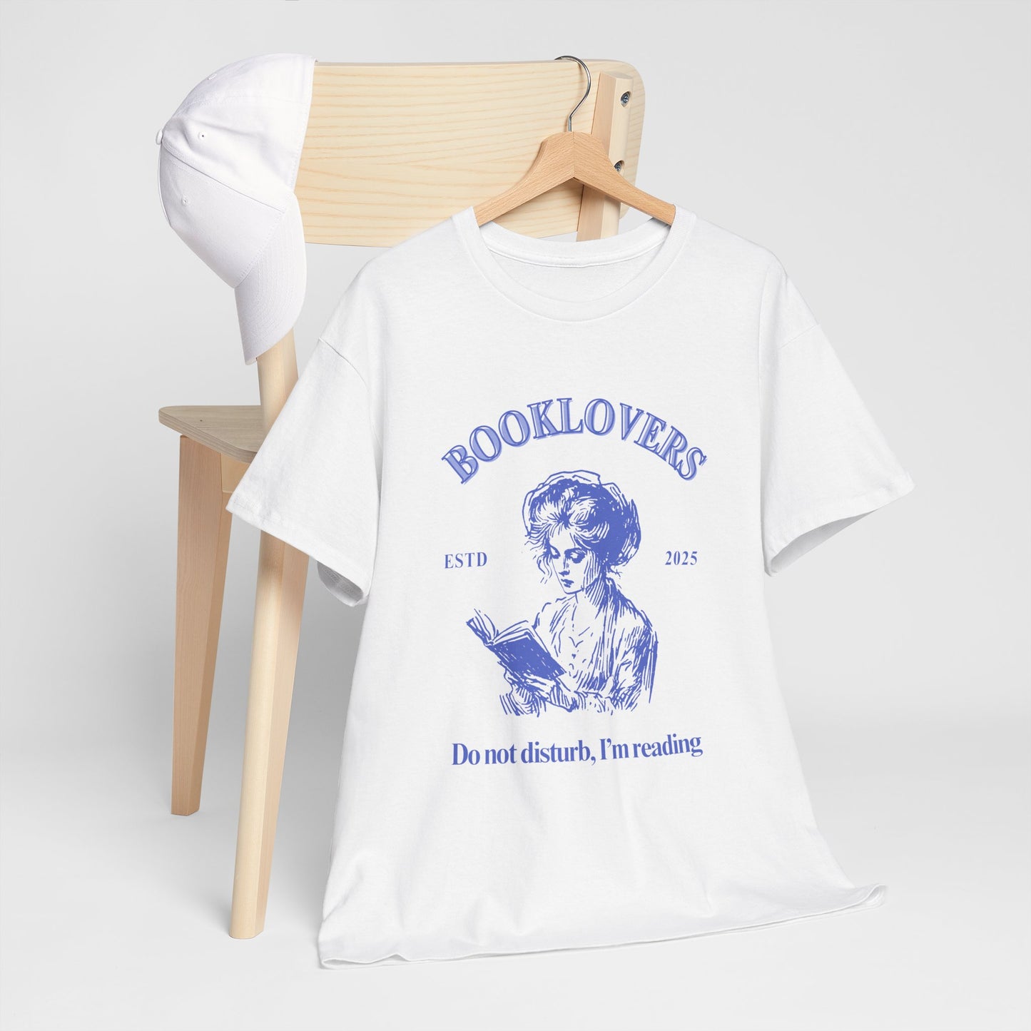 Book Lovers Unisex Heavy Cotton T-Shirt - Do Not Disturb I'm Reading, Perfect for Readers and Bookworms