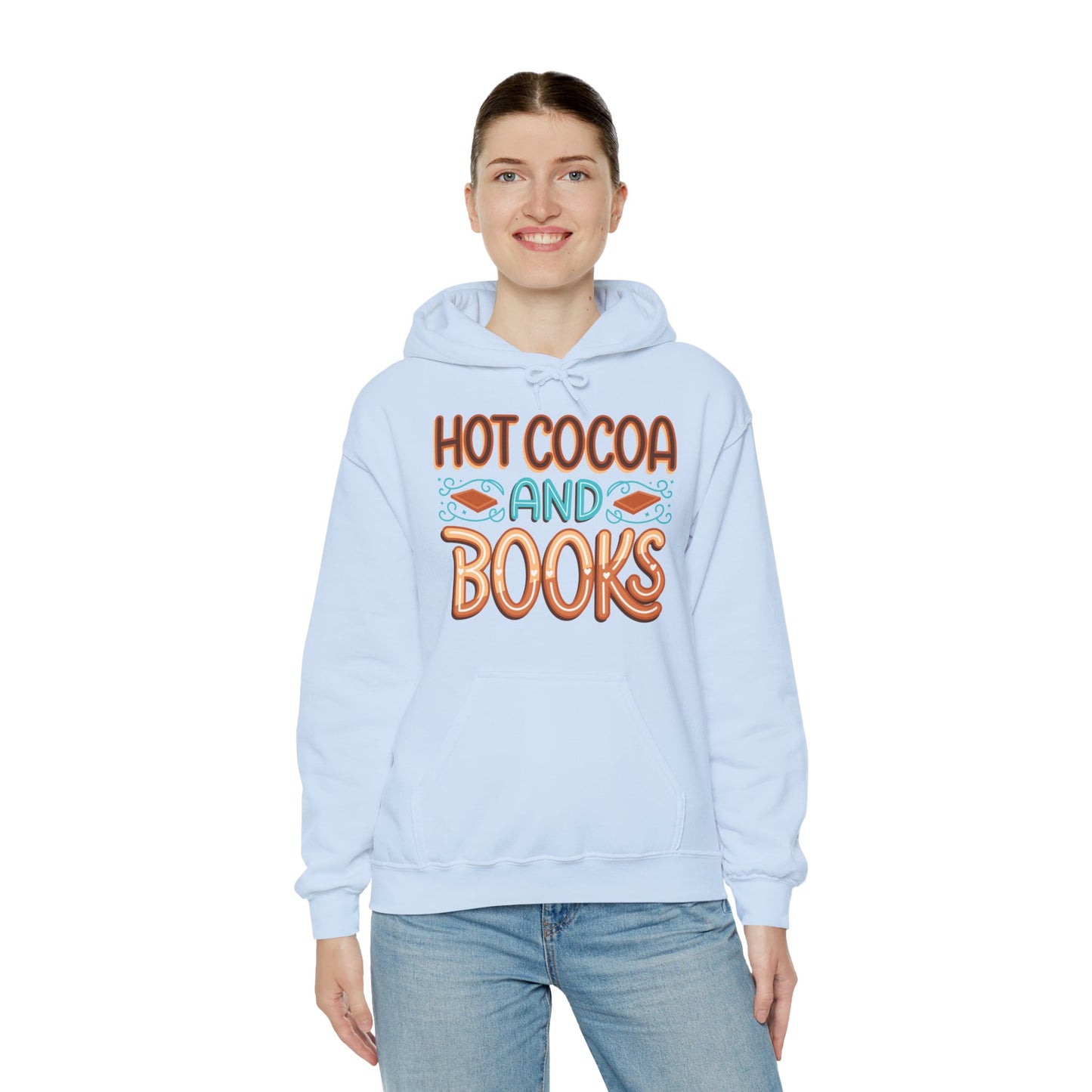 Hot Cocoa and Books Unisex Hoodie - Cozy Sweater for Book Lovers