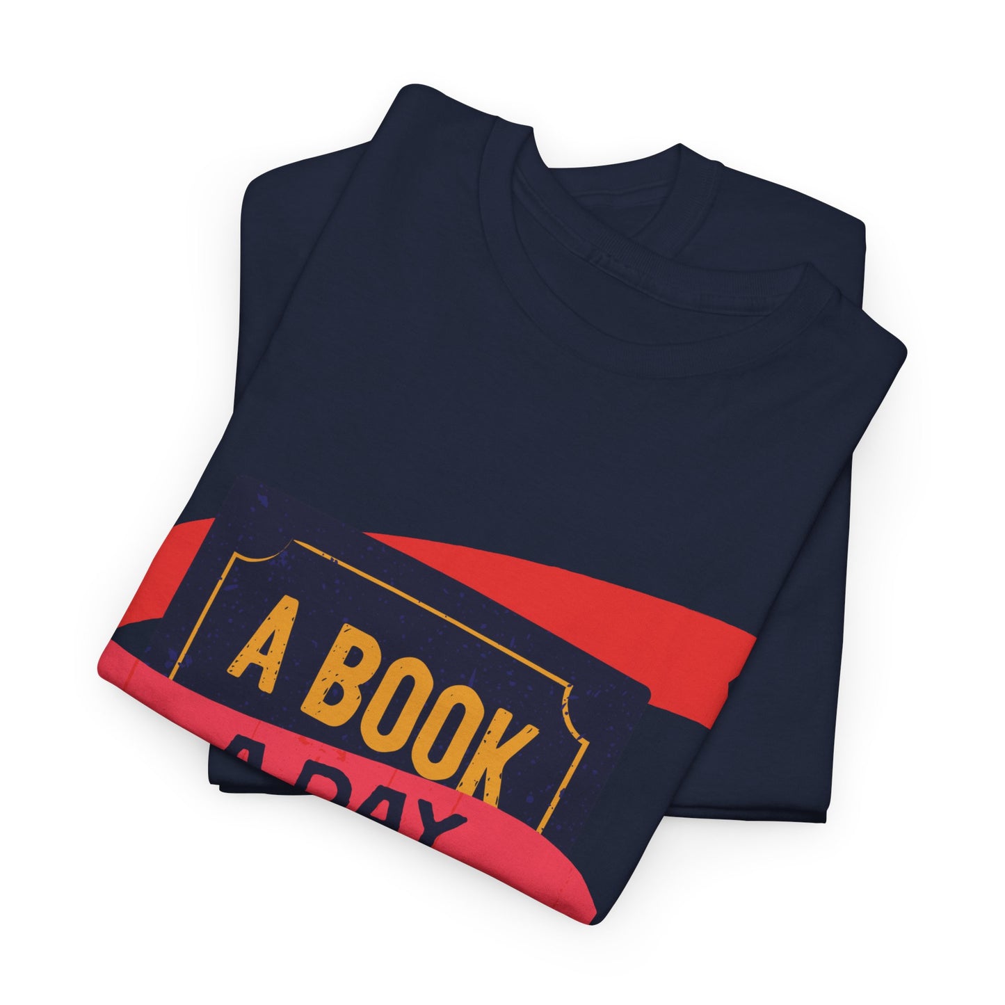 Unisex "A Book a Day Keeps Reality Away" Heavy Cotton T-Shirt - Perfect Gift for Readers