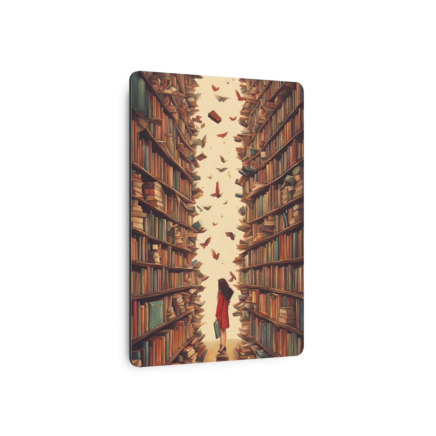 Cozy Library Metal Sign