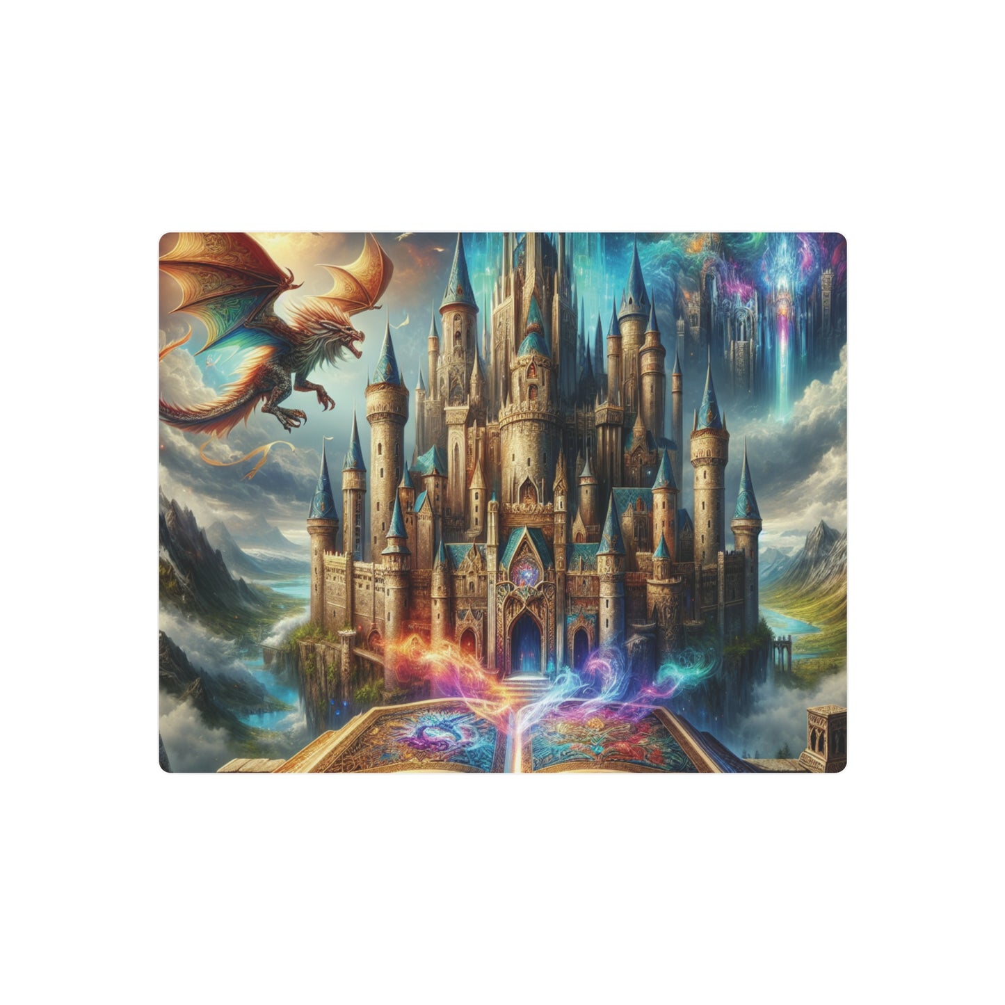 Fantasy Castle Metal Art Sign - Enchanting Home Decor for Dreamers