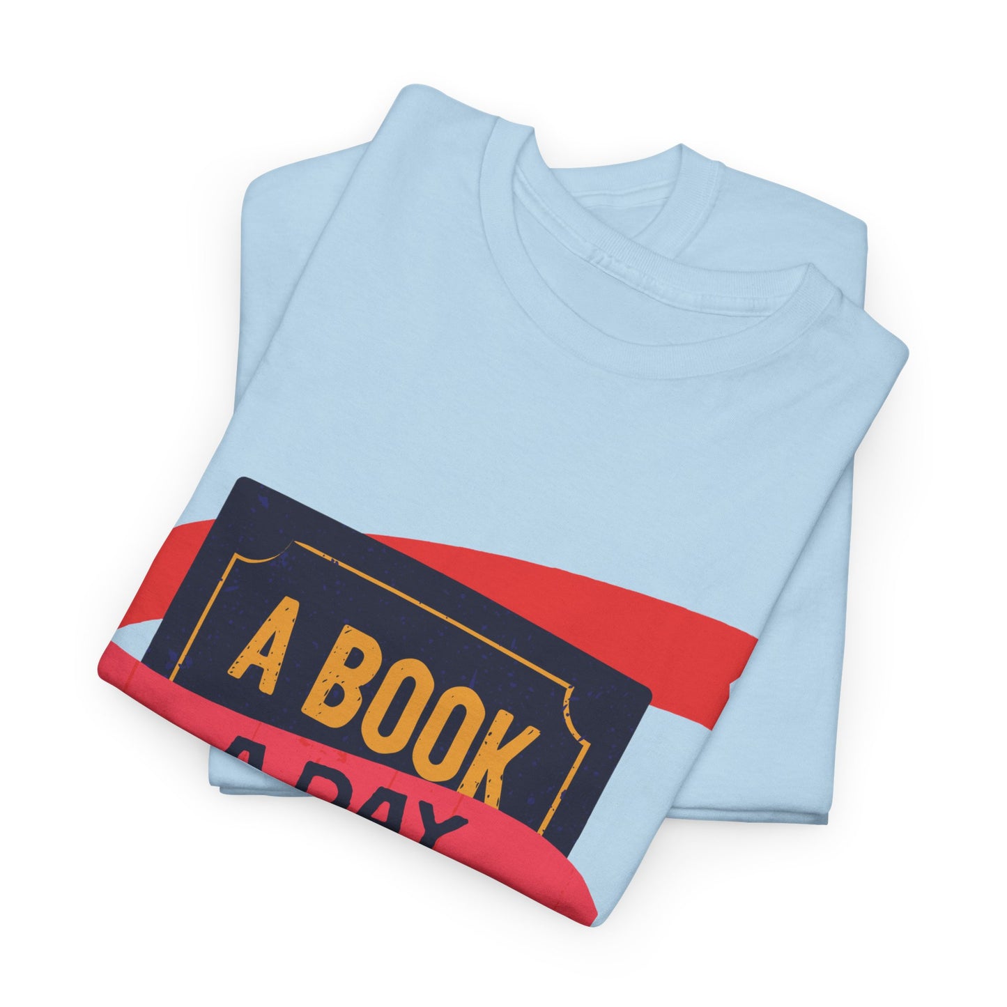 Unisex "A Book a Day Keeps Reality Away" Heavy Cotton T-Shirt - Perfect Gift for Readers