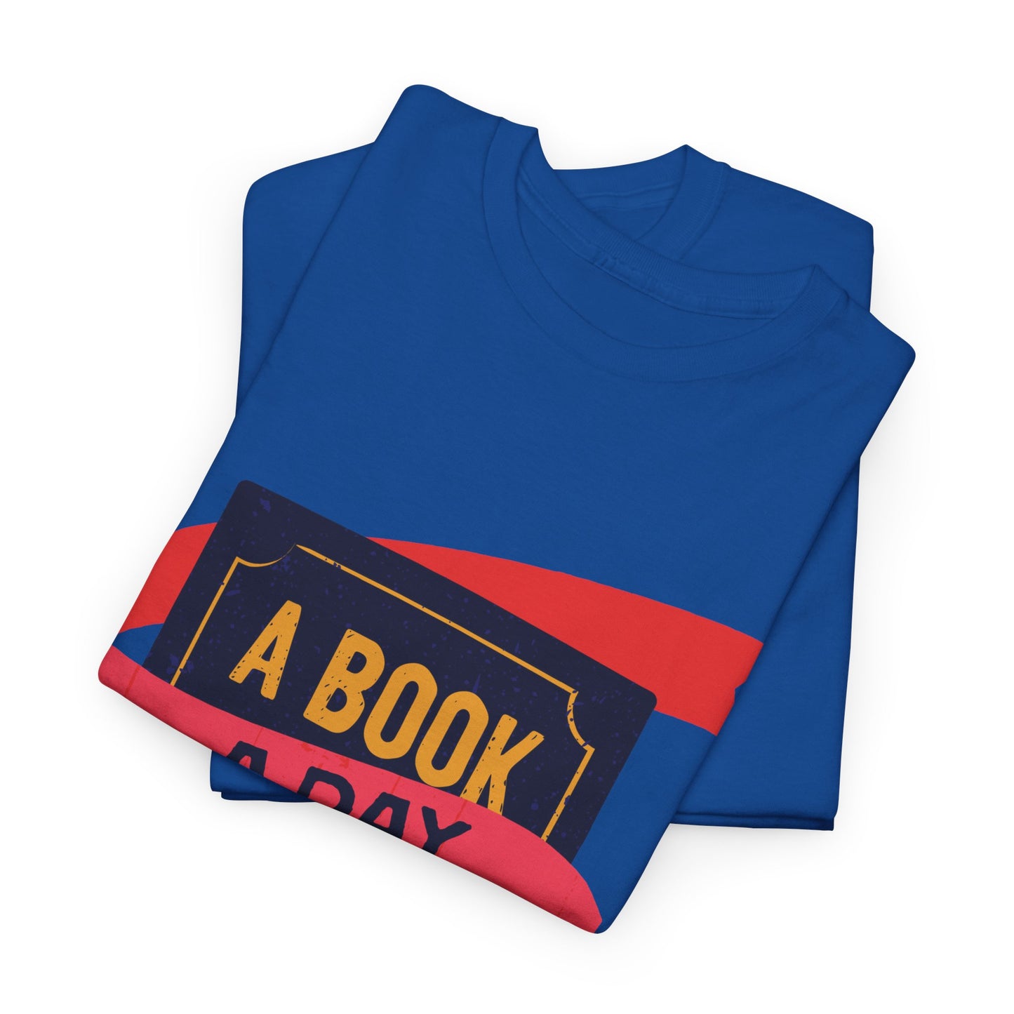 Unisex "A Book a Day Keeps Reality Away" Heavy Cotton T-Shirt - Perfect Gift for Readers