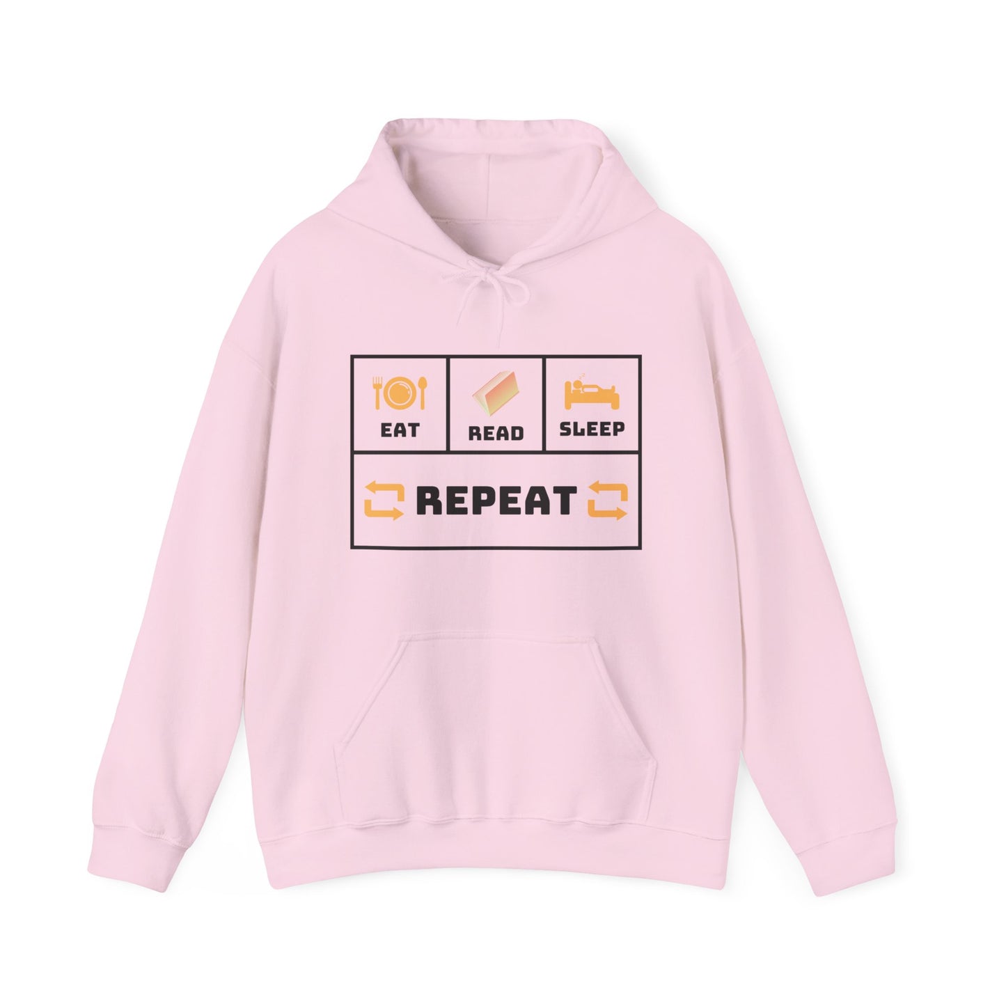 Eat, Read, Sleep, Repeat Unisex Hoodie - Cozy Sweatshirt for Book Lovers