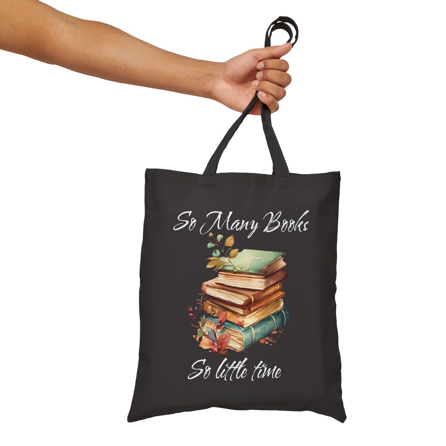 So Many Books Cotton Canvas Tote Bag - Perfect for Book Lovers & Eco-Friendly Shoppers