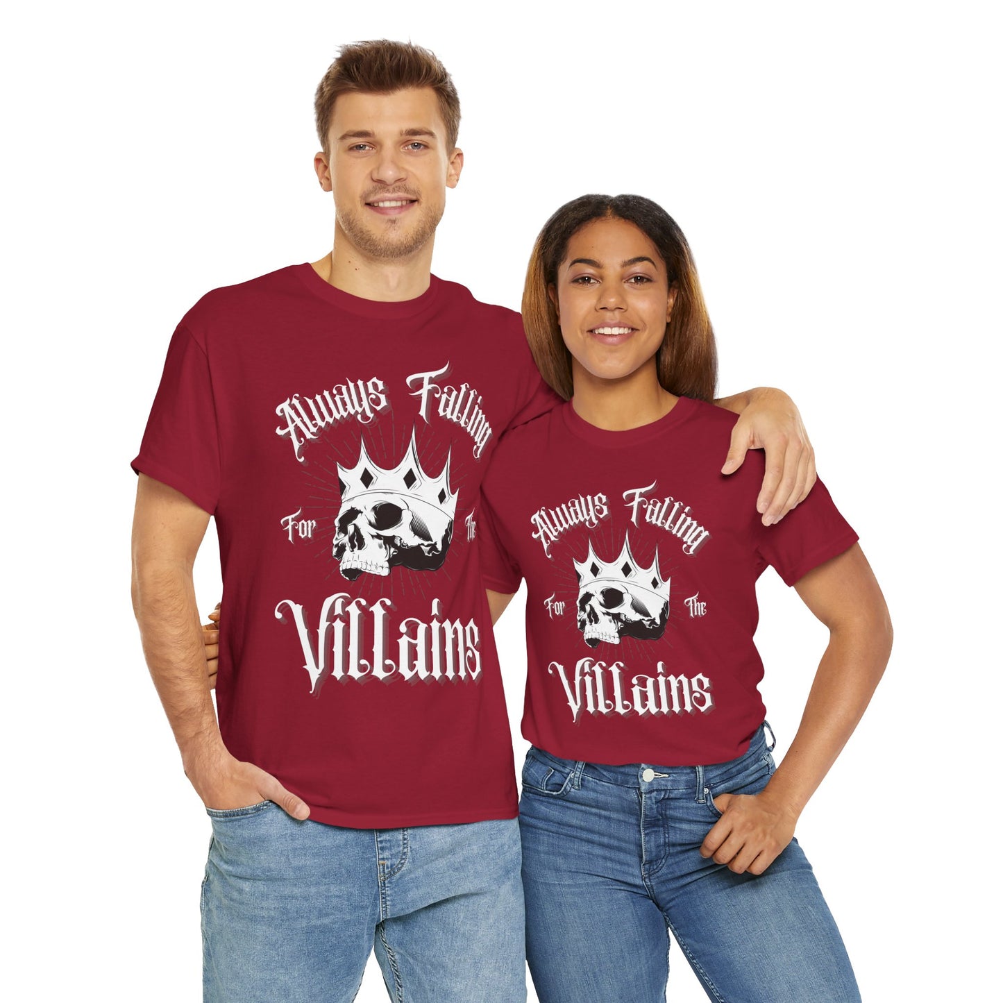 Always Falling for the Villains Unisex t-shirt