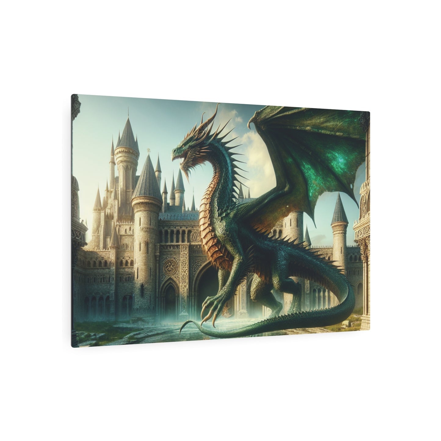 Fantasy Dragon Metal Art Sign