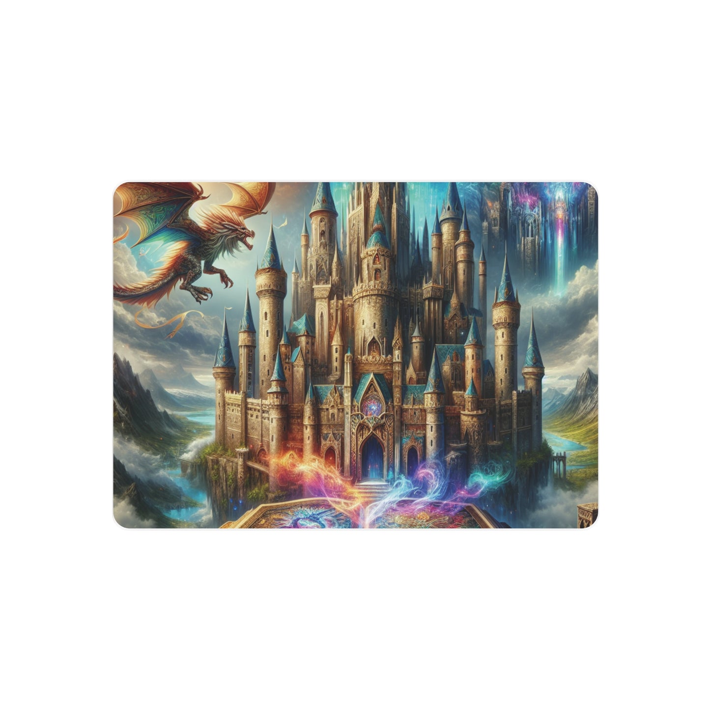 Fantasy Castle Metal Art Sign - Enchanting Home Decor for Dreamers