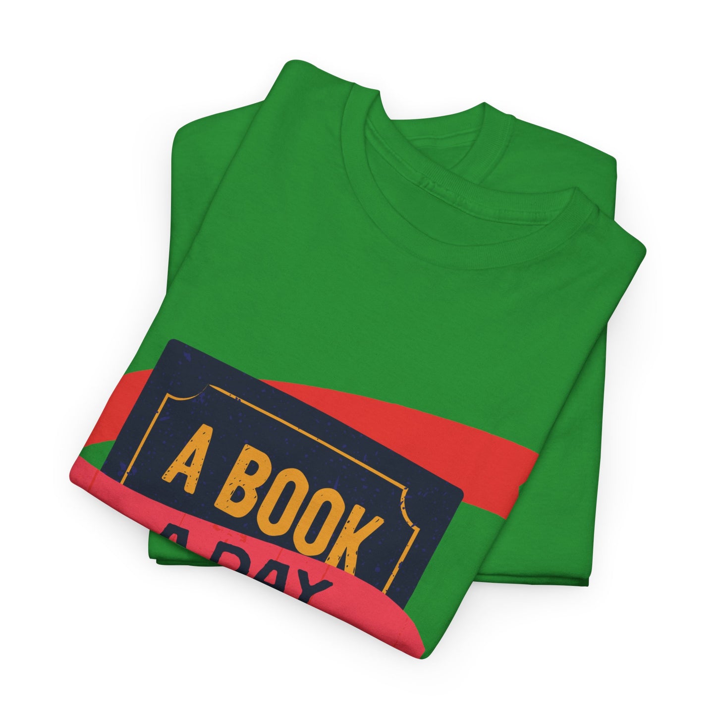 Unisex "A Book a Day Keeps Reality Away" Heavy Cotton T-Shirt - Perfect Gift for Readers