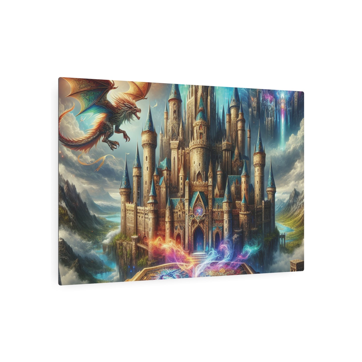 Fantasy Castle Metal Art Sign - Enchanting Home Decor for Dreamers