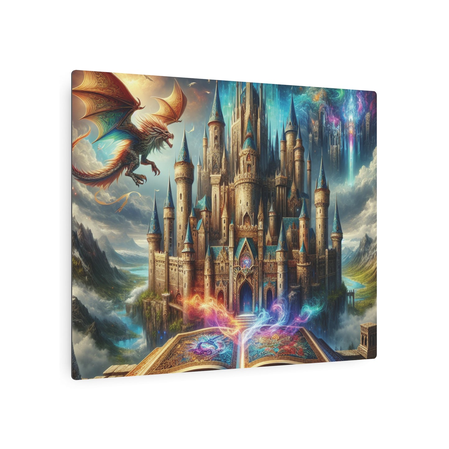 Fantasy Castle Metal Art Sign - Enchanting Home Decor for Dreamers